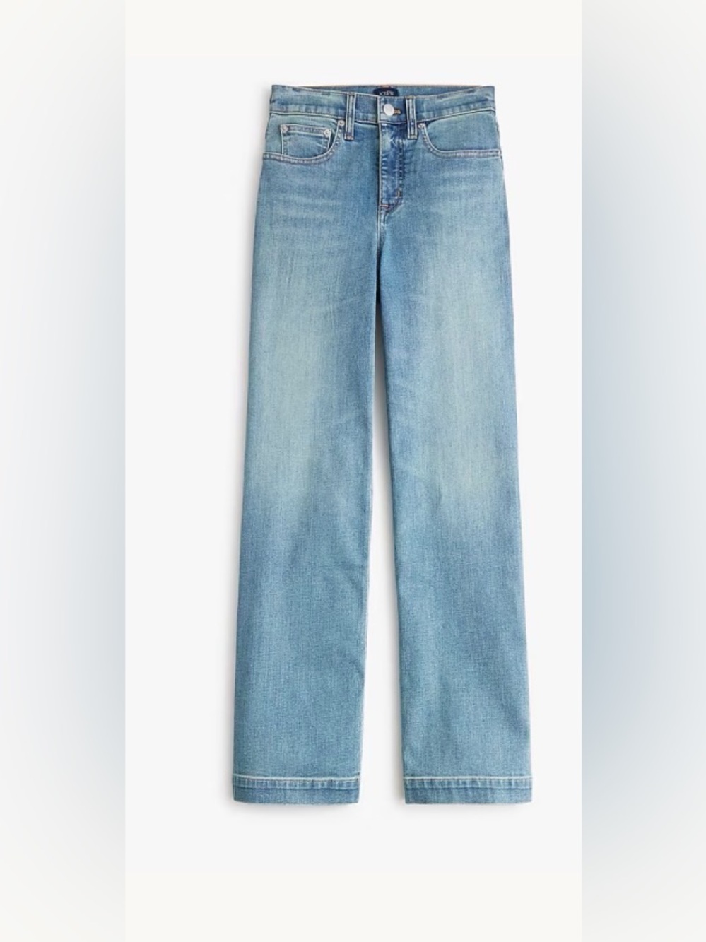 J.Crew Classic Wide Leg Jeans Size 26 Light Wash High Rise CL234 NWT
